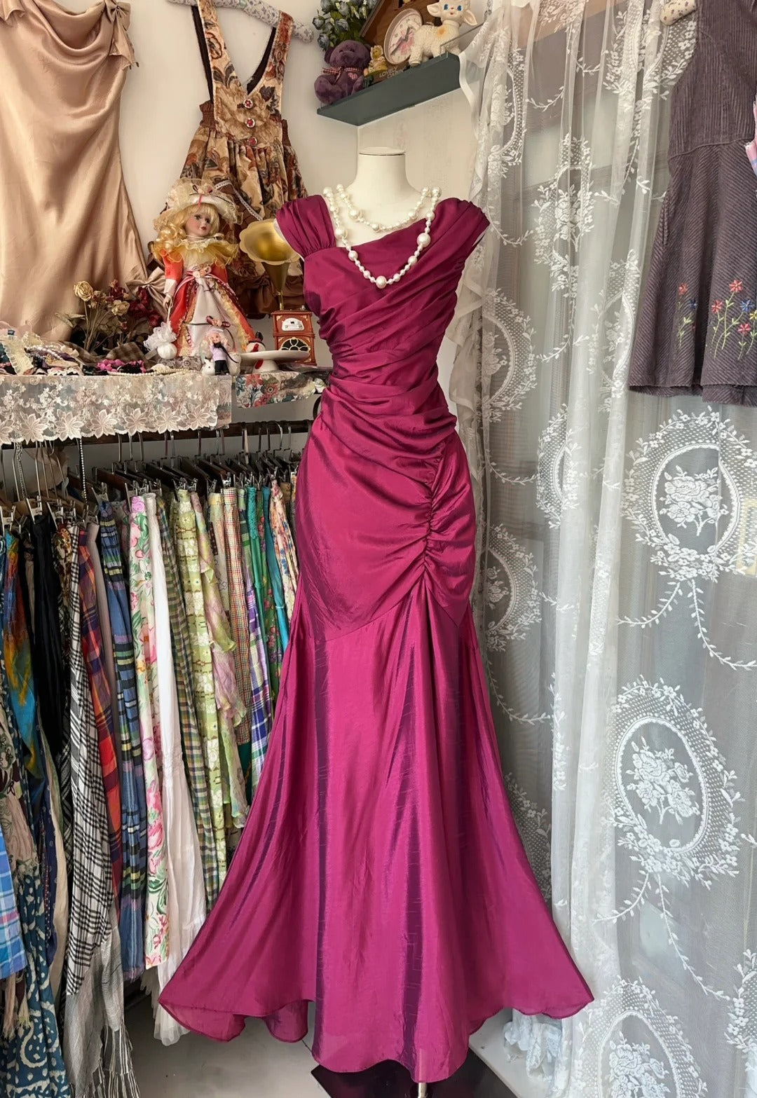 Mermaid Long Prom Gown Evening Dress fg7397
