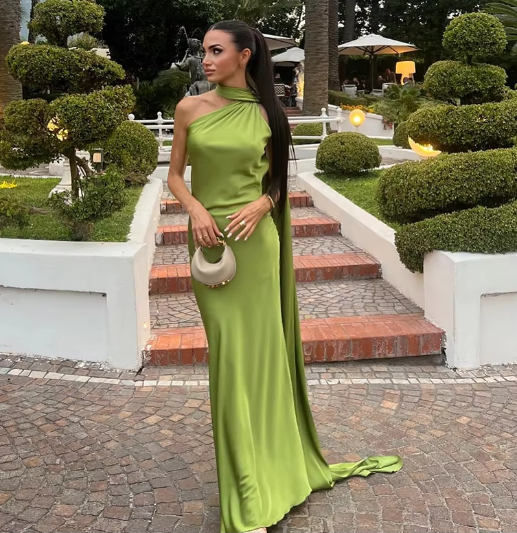 Casual Dresses Women Backless Sexy Satin Ribbon Sleeveless Elegant Lady Party Gown Long Evening Prom Dresses fg6815