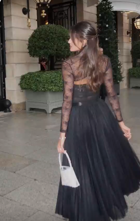 Black Evening Dress Elegant Lace Party Dress fg7313