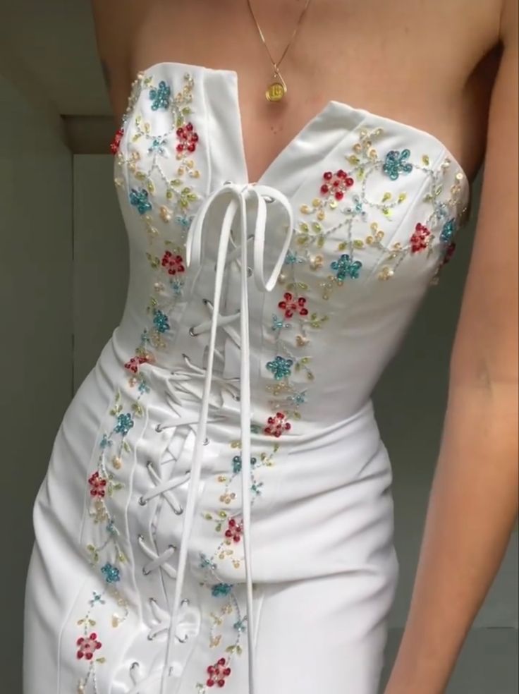 White strapless long dress elegant mermaid evening gowns fg7071
