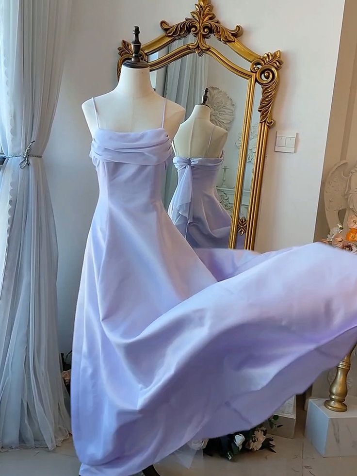 Vintage Spaghetti Straps Gown Elegant Prom Dresses fg7303