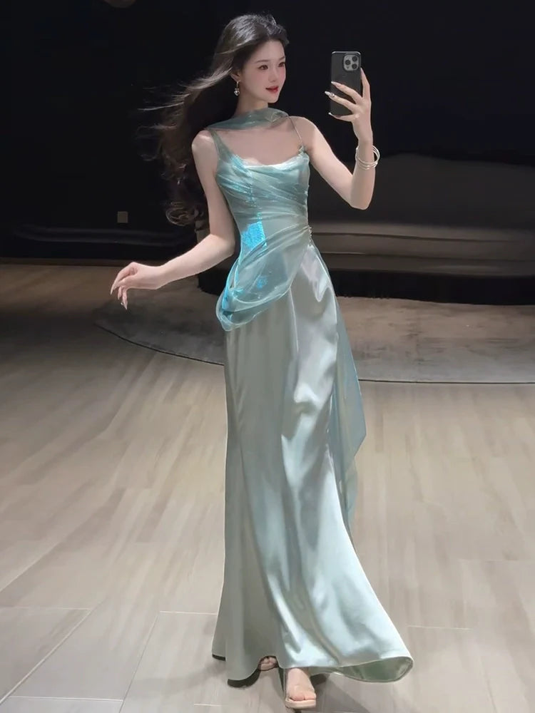 Mermaid Long Prom Dress Sexy Evening Dresses fg7662