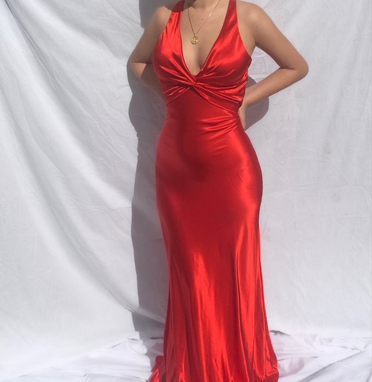 Red Long Formal Dress Evening Prom Dresses fg6927