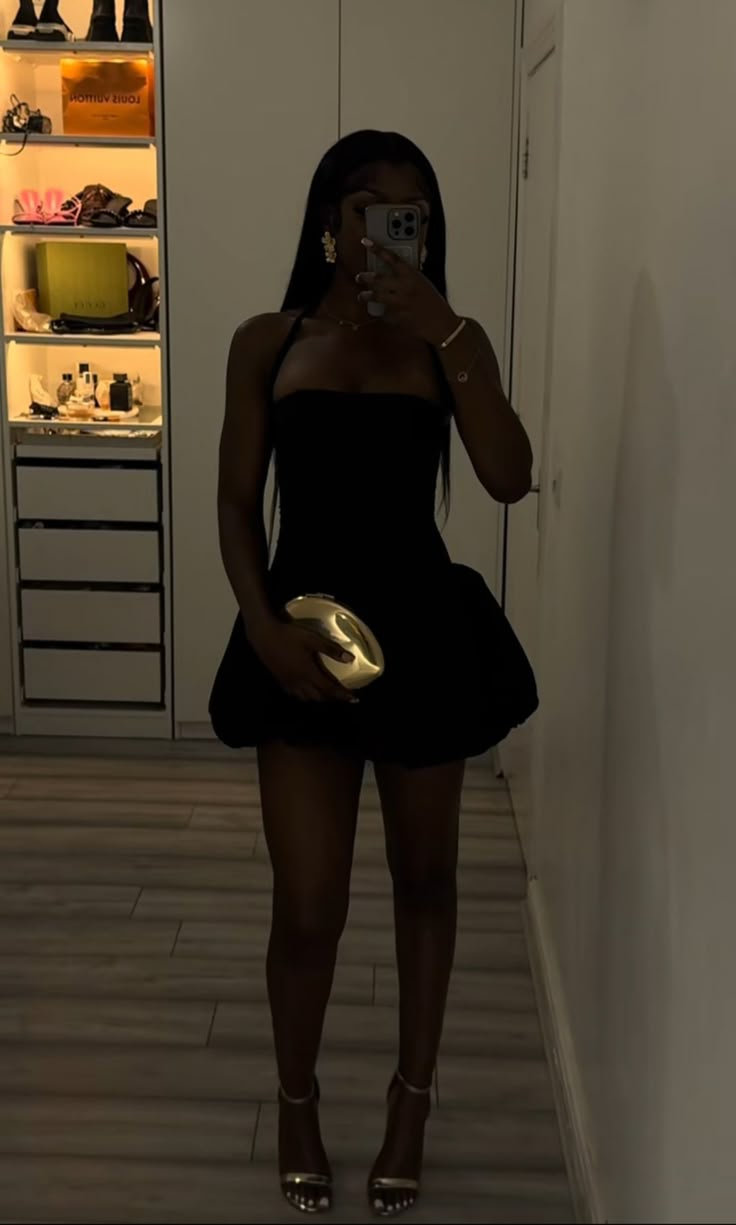 Black A Line Short Party Dress Homecoming Dress Simple Graduation Dress S657
