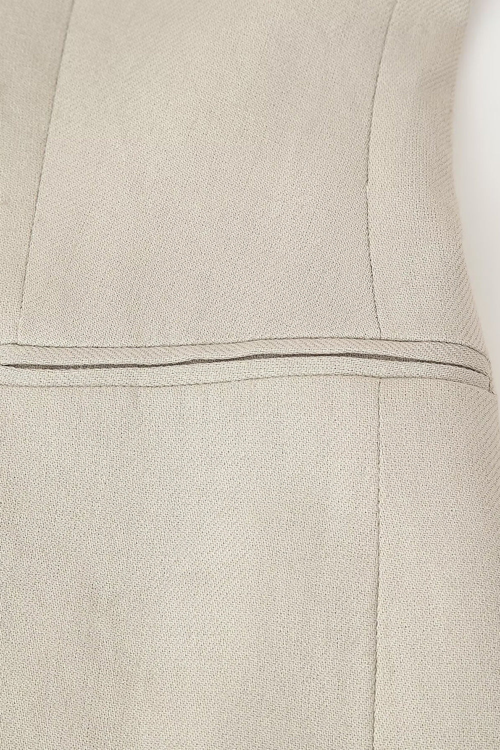 Khaki 2-Piece Peak Lapel Sleeveless Women Prom Suits