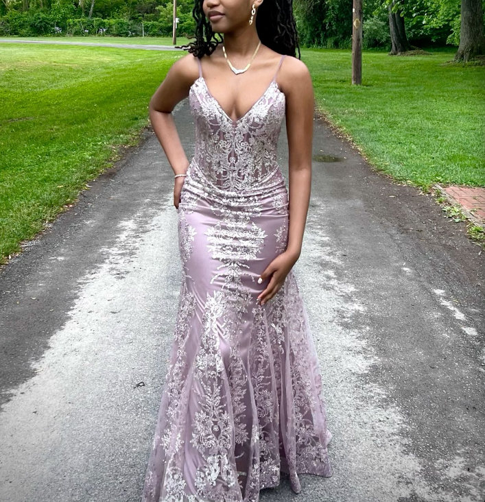 Spaghetti Straps Mermaid V Neck Long Prom Dresses fg6915
