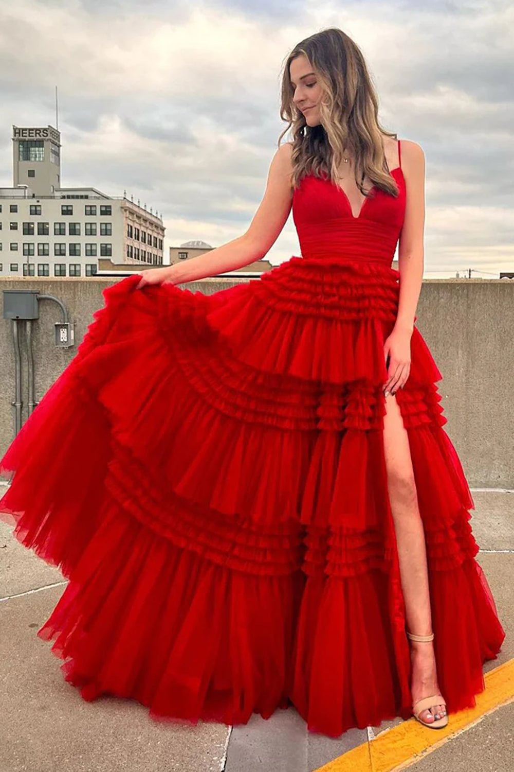 Sexy Unique A-Line Doric Sweetheart Long Prom Dress - Fashionpara