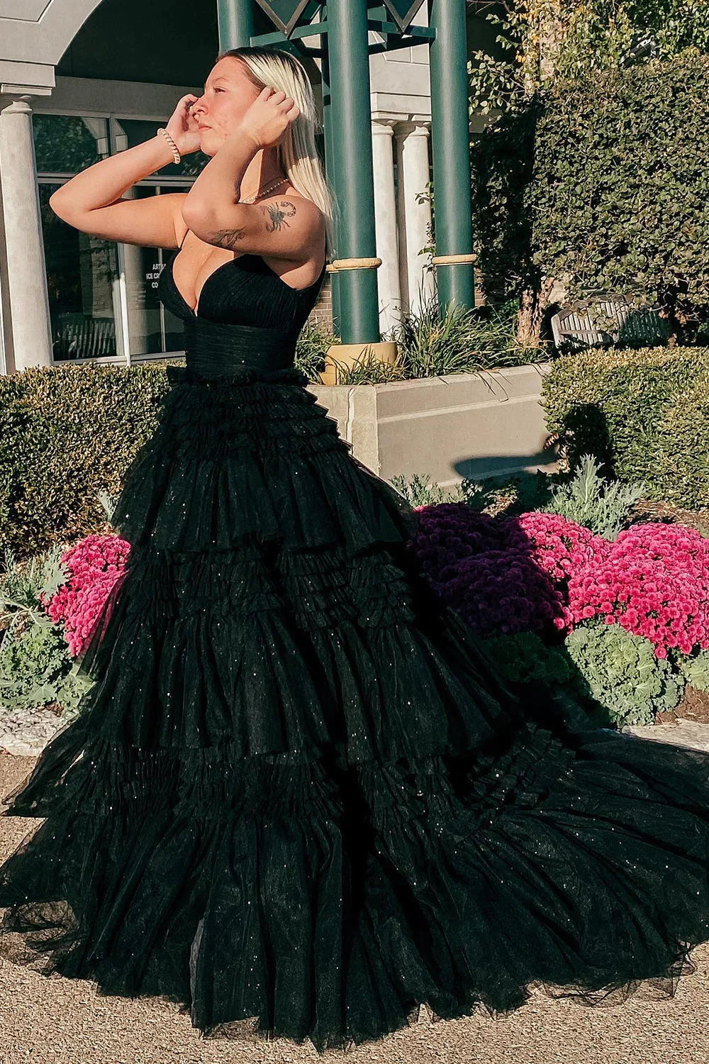 Sexy Daffodil A-Line Doric Sweetheart Long Prom Dress - Fashionpara