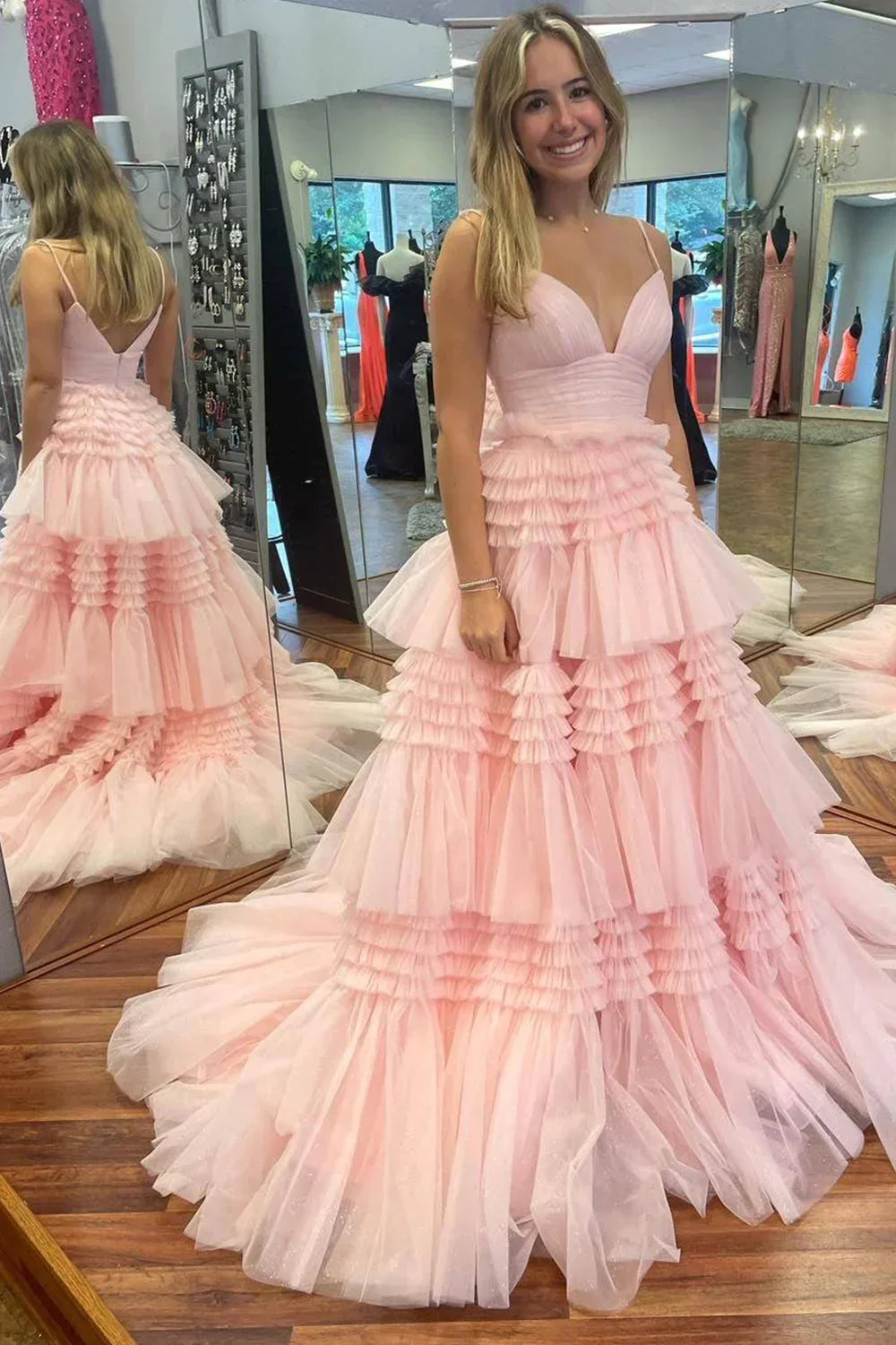 Sexy Daffodil A-Line Doric Sweetheart Long Prom Dress - Fashionpara