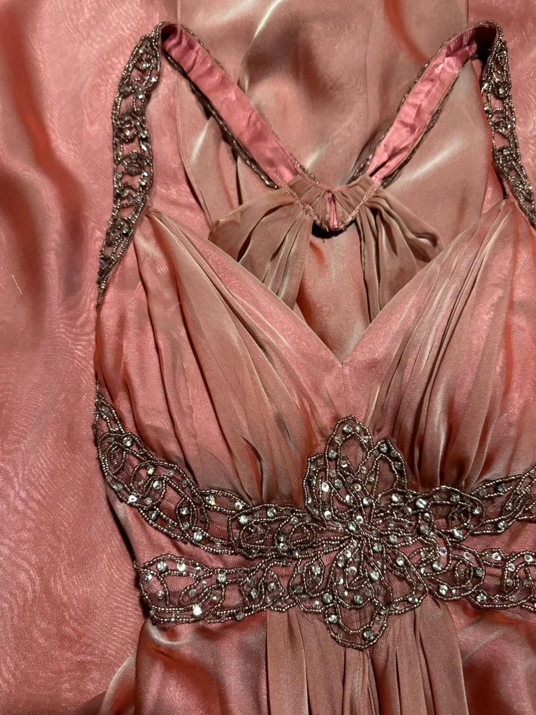 Vintage Mermaid V Neckline Pink Backless Long Prom Gown Fairy Prom Dresses SD2956