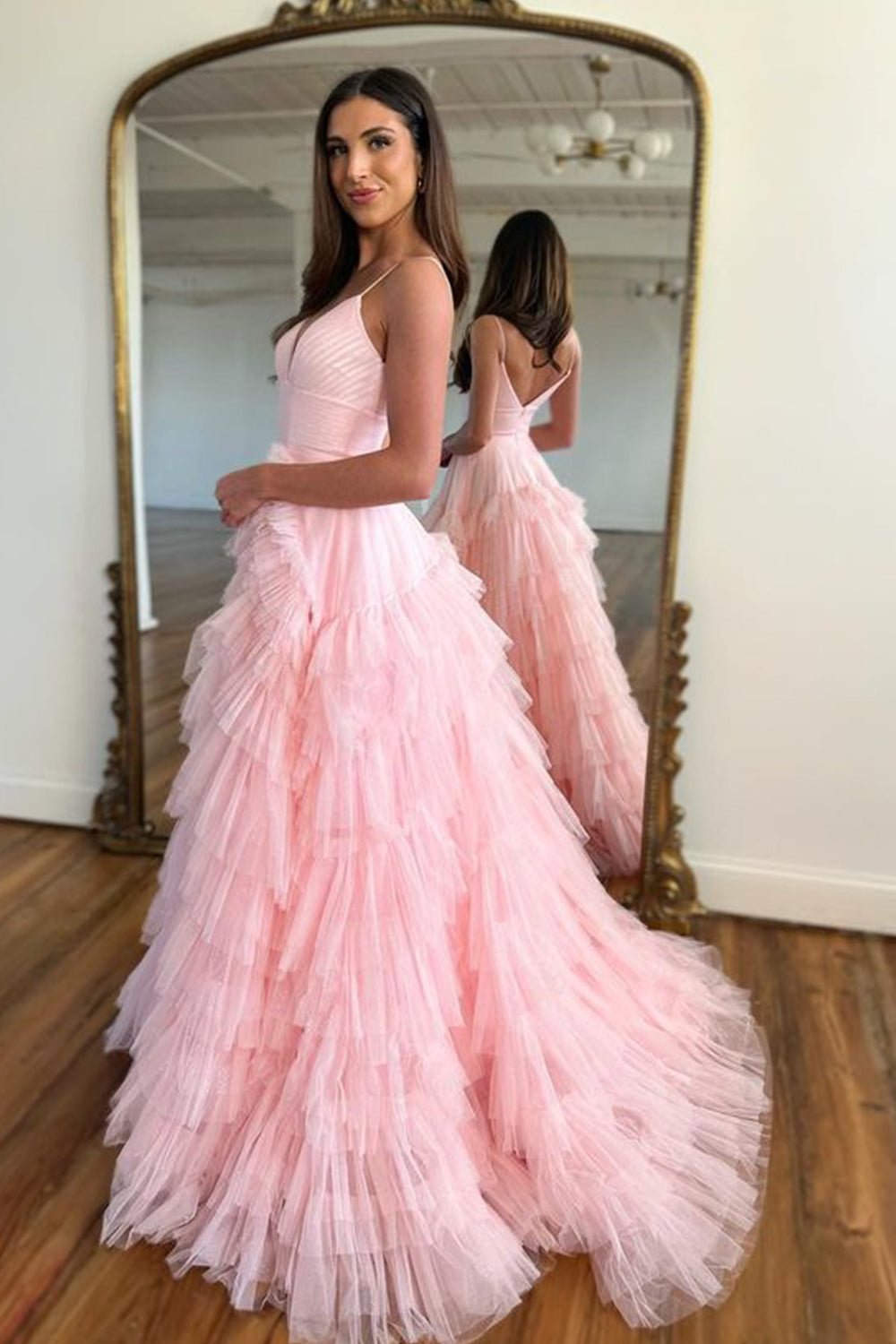 Sexy Daffodil A-Line Doric Sweetheart Long Prom Dress - Fashionpara