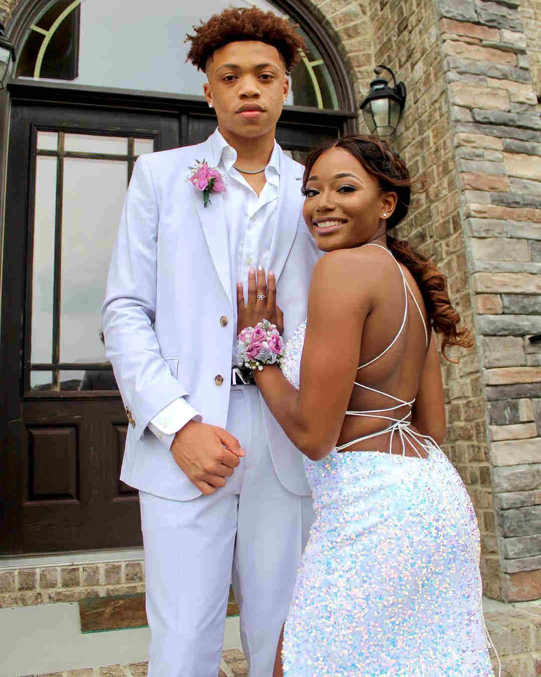 Navy Blue Sequin Long Prom Dresses Mermaid Cross Back Evening Party Dresses