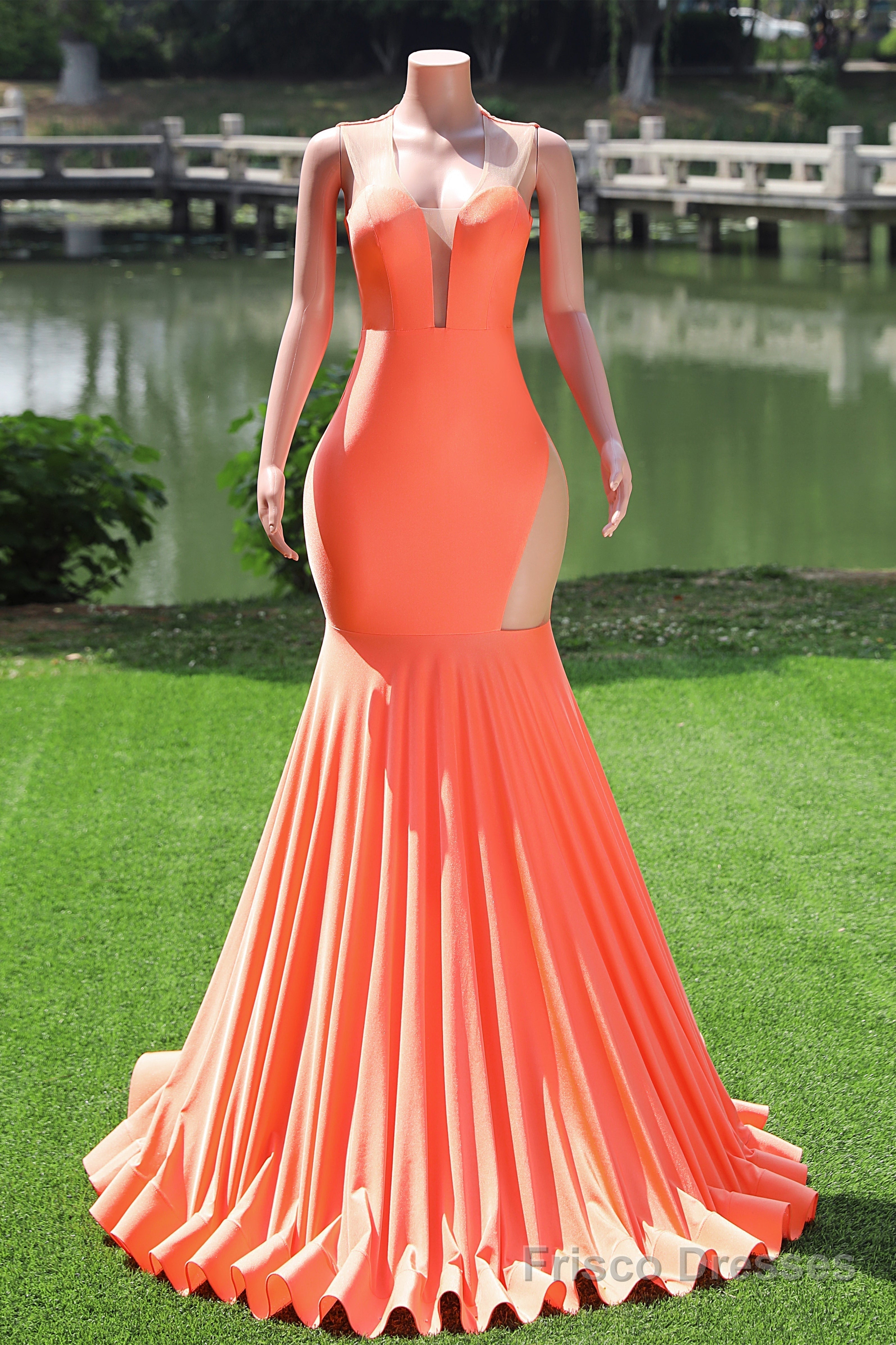 Yellow Prom Dresses Sexy Mermaid Women Evening Dress Sleeveless Open Back
