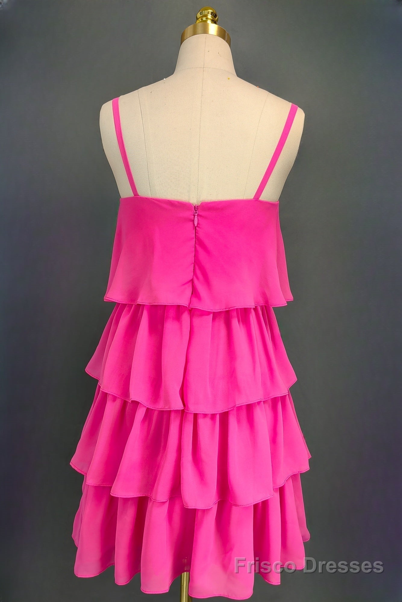 Pink Homecoming Dresses Sweetheart A-line Spaghetti Straps Mini Cocktail Party Dresses for Teens