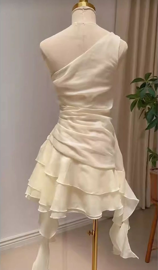 Chiffon Short elegant party gowns, short evening dress    fg7374
