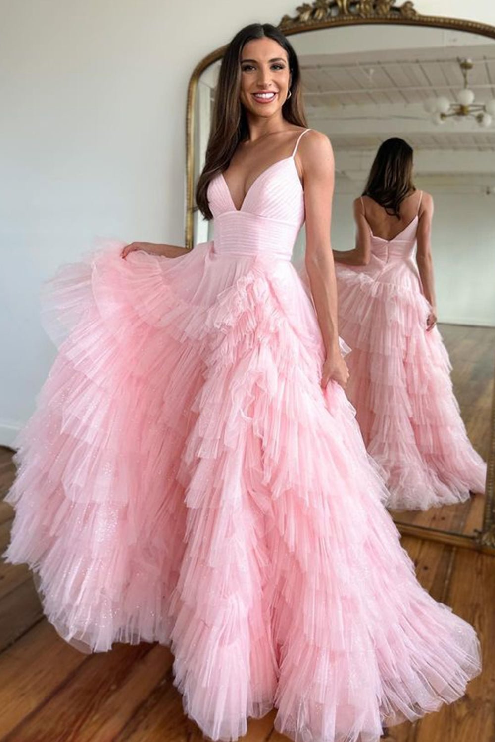 Sexy Daffodil A-Line Doric Sweetheart Long Prom Dress - Fashionpara