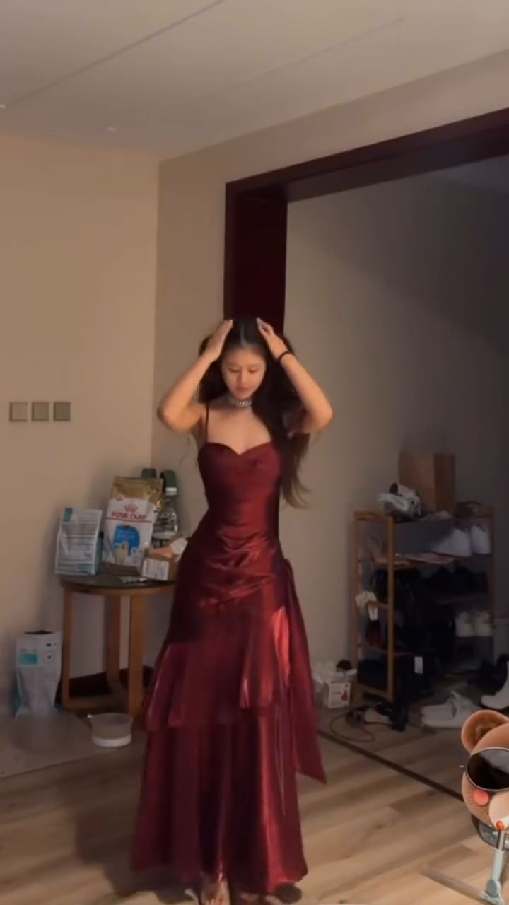 Burgundy Fashion Long Prom Dresses Formal Evening Dress  fg7625