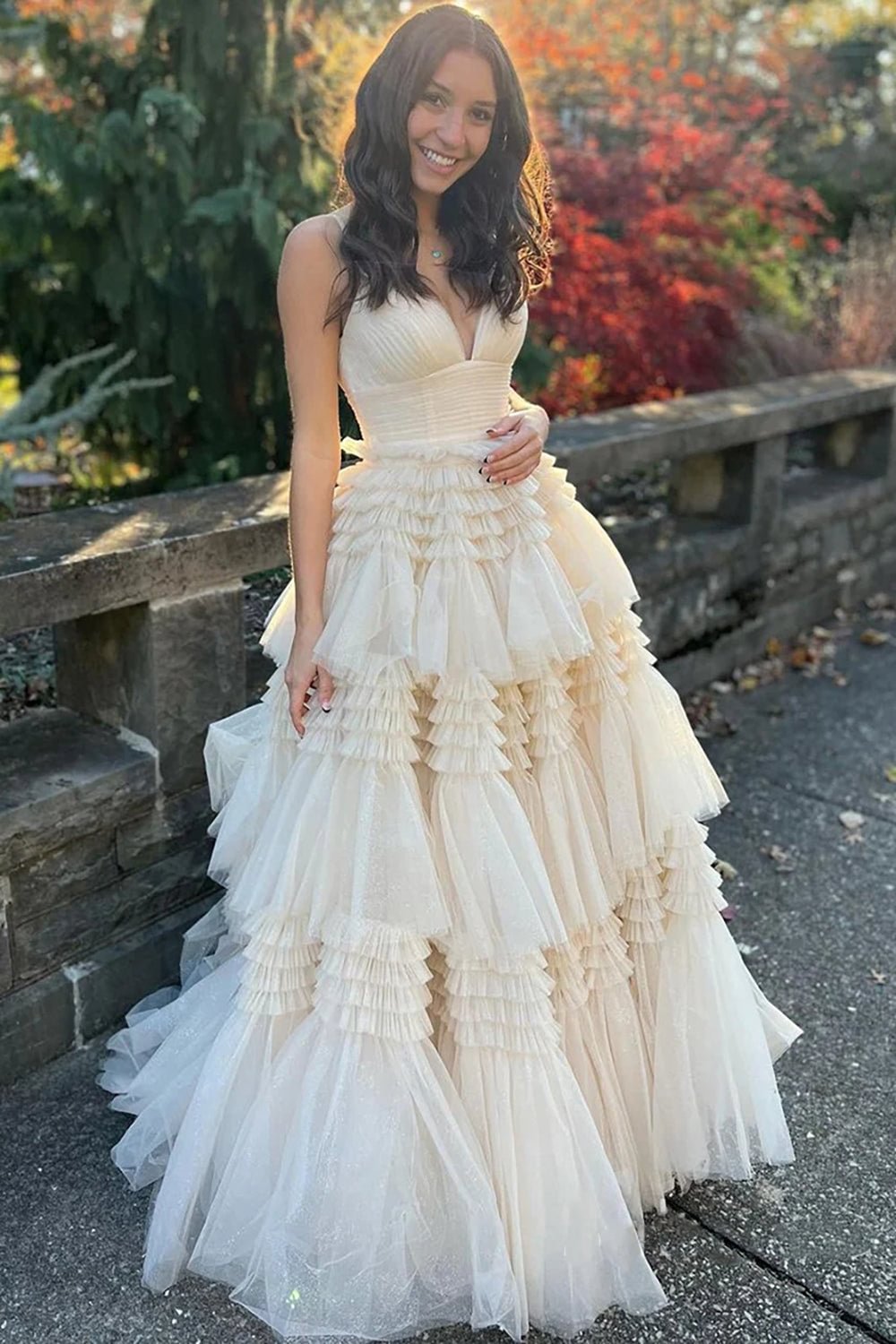 Sexy Daffodil A-Line Doric Sweetheart Long Prom Dress - Fashionpara