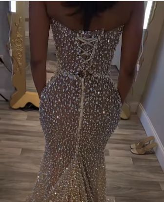 Mermaid Long Prom Dress Elegant Evening Party Dress    fg7312