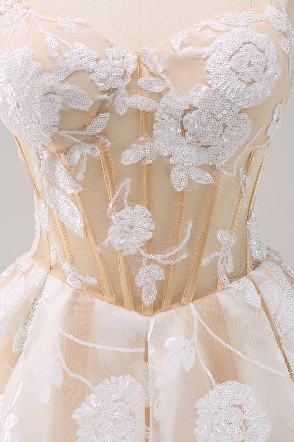 Sparkly Light Blue A Line Spaghetti Straps Corset Long Homecoming Dress