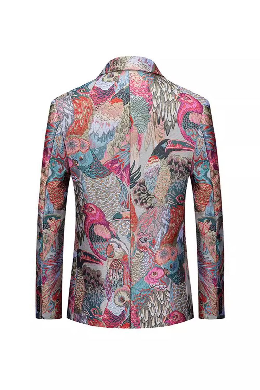 Men's Colourful Notched Lapel One Button Prom Blazer Jacket