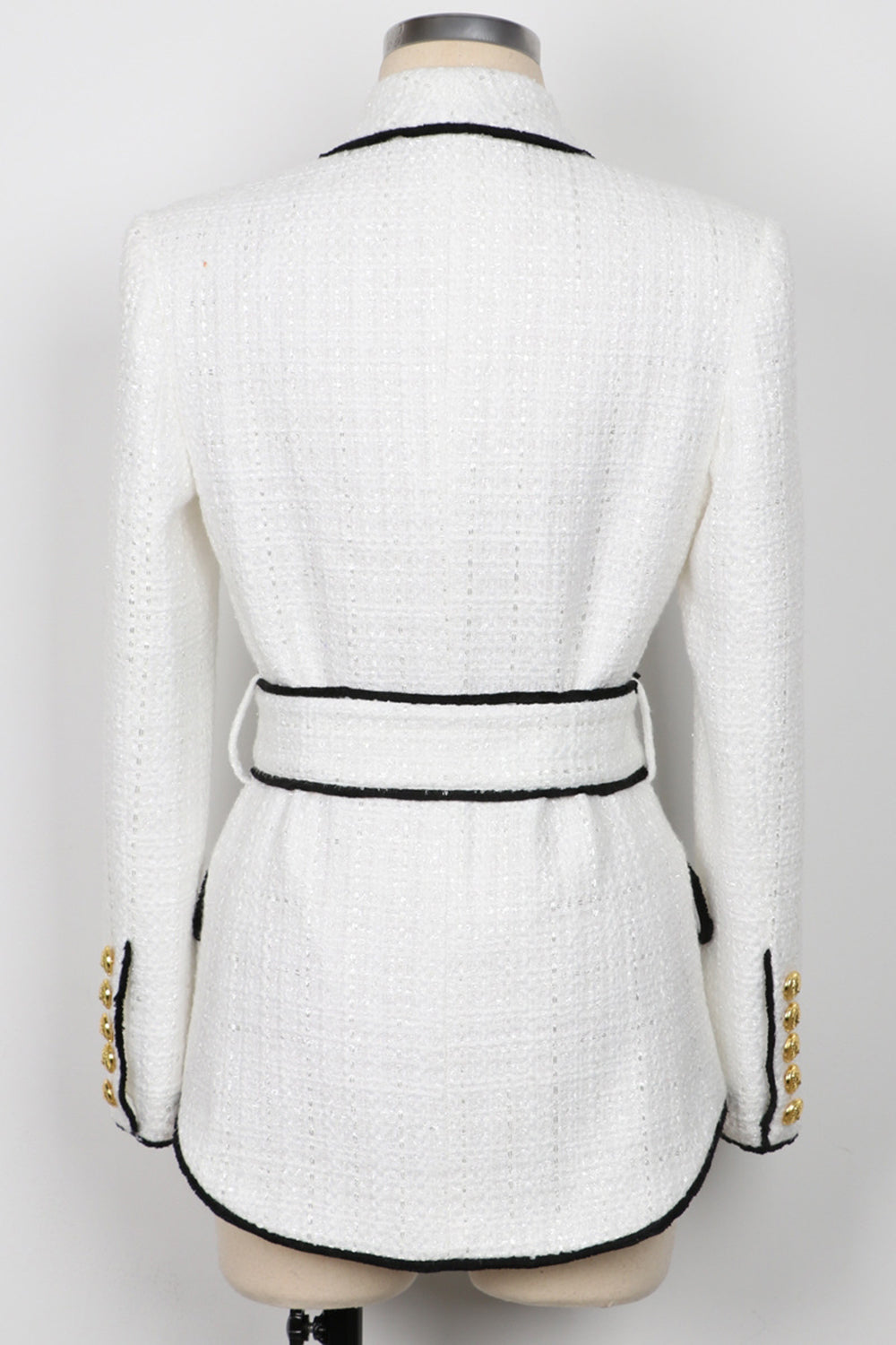 White 2-Piece Shawl Lapel Double Breasted Women Prom Suits