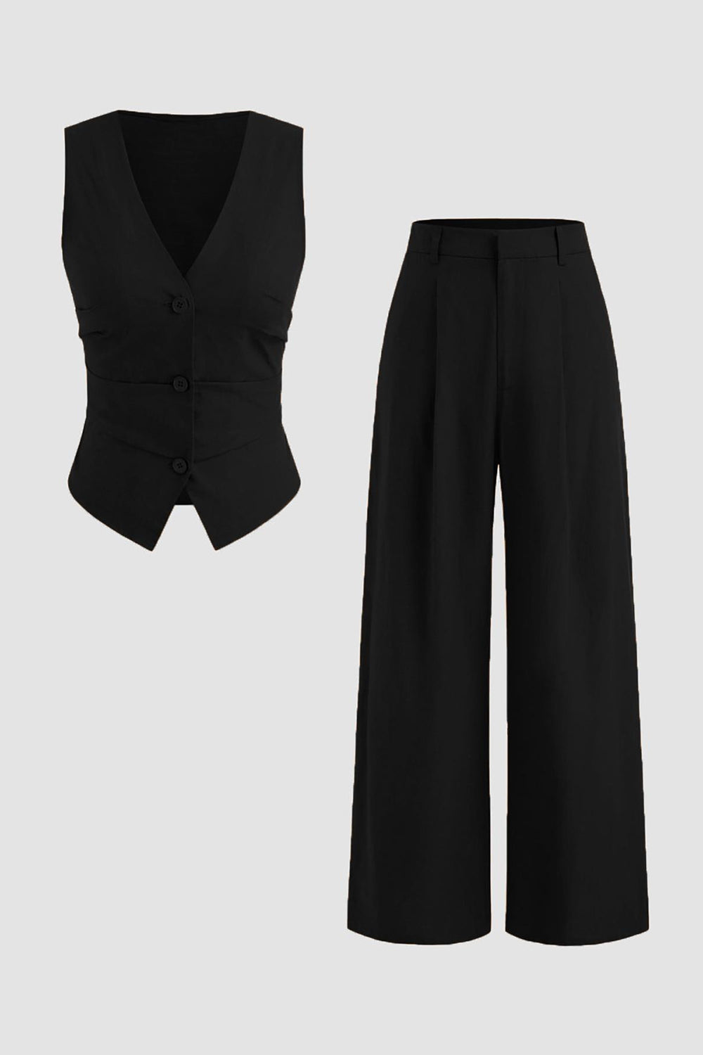 Navy 2-Piece Satin Sleeveless Women Prom Suits