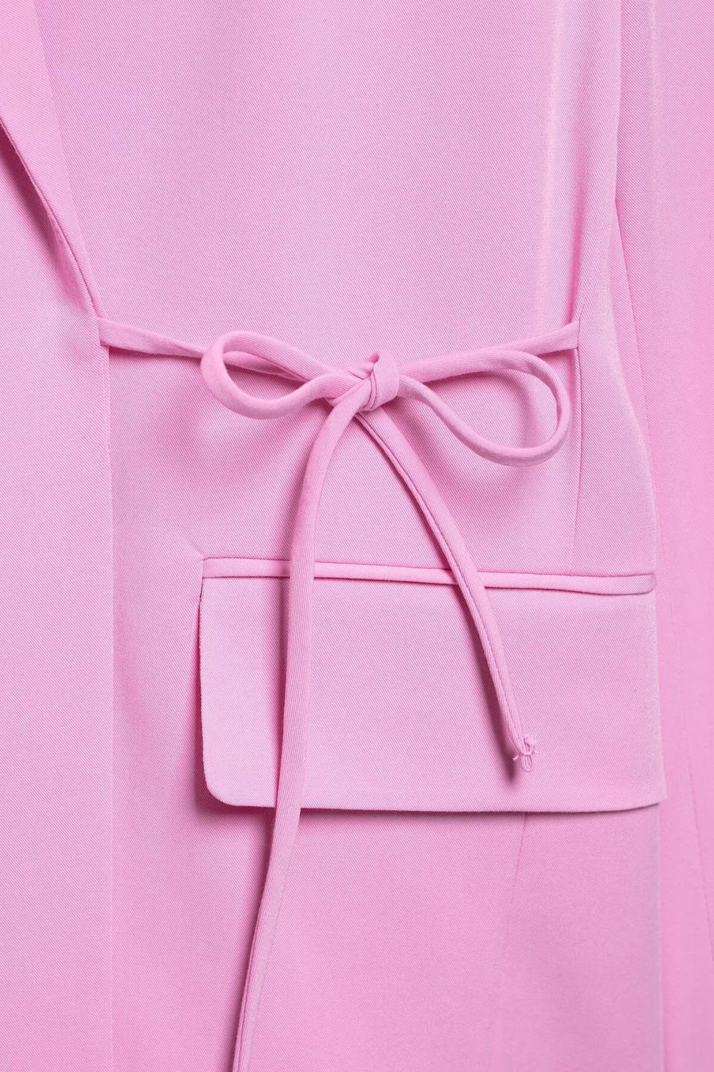 Pink 2 Piece Peak Lapel Women Prom Suits with Strings