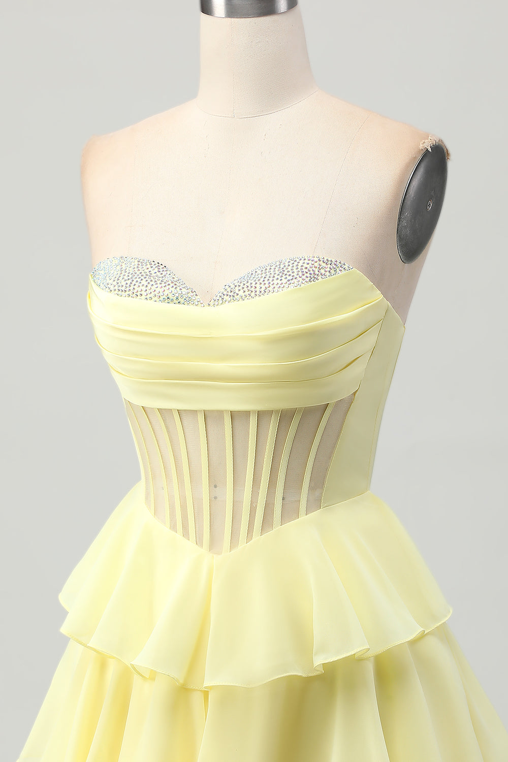 Green A Line Sweetheart Corset Homecoming Dress with Beading