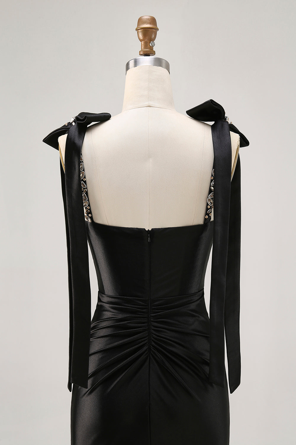 Sparkly Black Tight Rhinestones Short Homecoming Dress with Slit