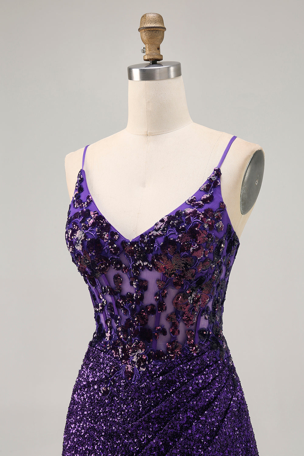 Sparkly Dark Green Corset Short Homecoming Dress with Sequins