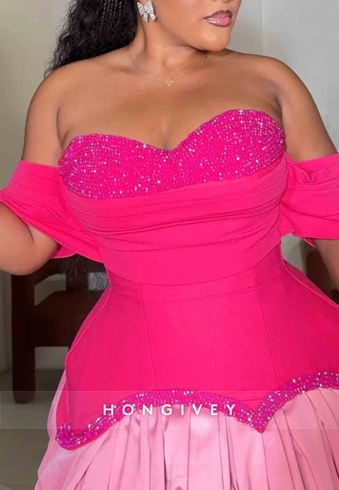 A-Line Off the Shoulder Pleated Regular Straps Beading Mini Homecoming Dresses