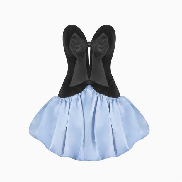 Classy Sweetheart Neck Bow Puffy Birthday Dress Short 7th Grade Homecoming Dress D064