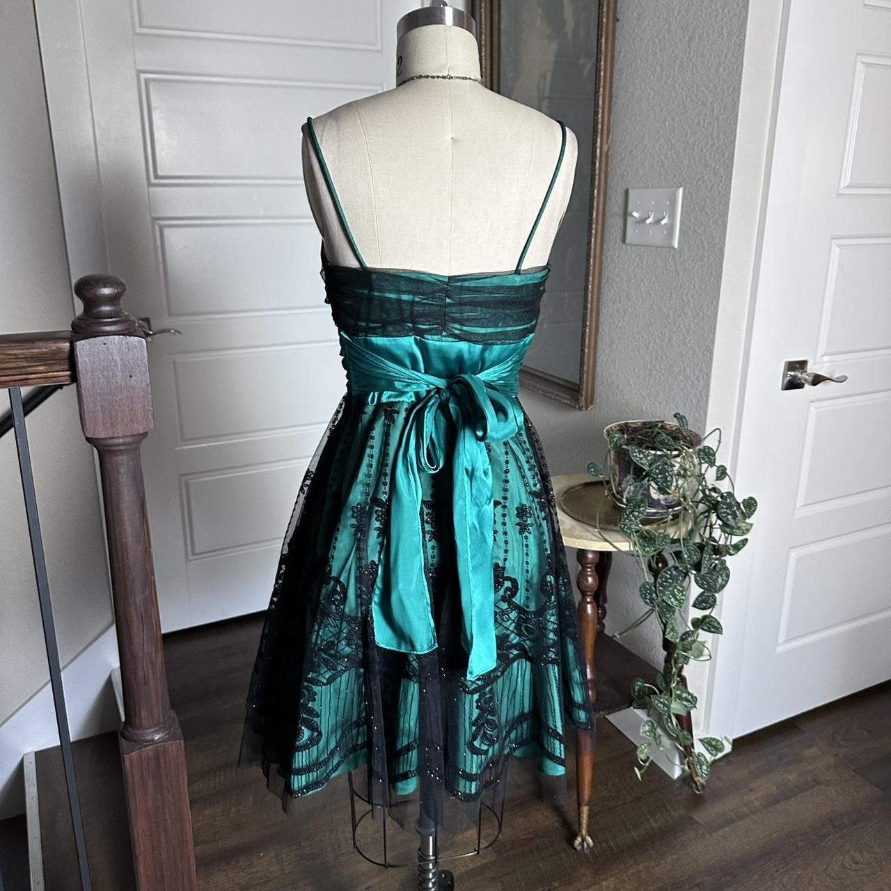 Vintage Green Spaghetti Straps Short A Line Homecoming Dress Cocktail Dress D078