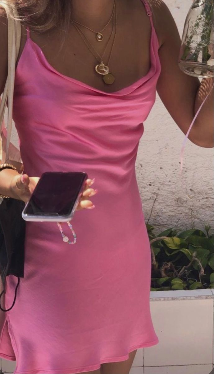 Elegant Pink Spaghetti Straps Satin Sheath Cocktail Dress Short Homecoming Dress D052