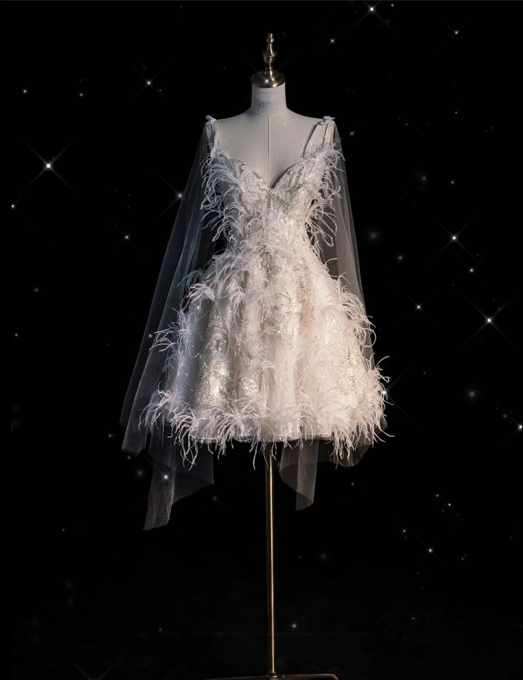 Pretty Straps Tulle Sequin Short Birthday Outfits White 8th Grade Homecoming Dress S640