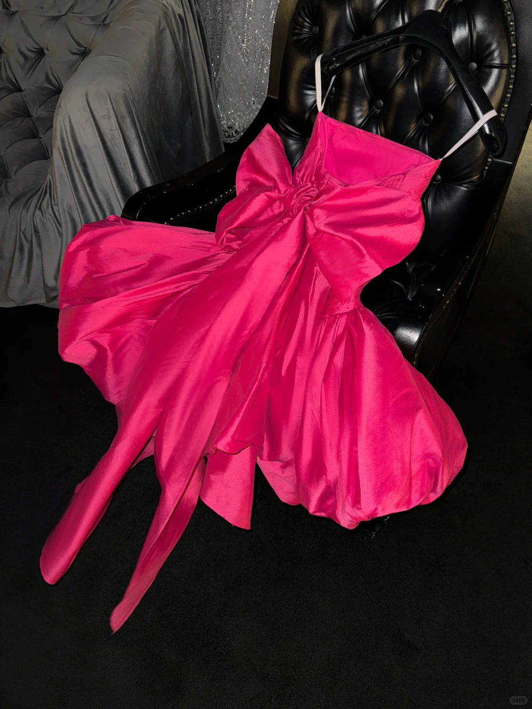 Cute Hot Pink Strapless Satin Pleated Satin Pleated A Line Homecoming Dress Short Birthday Outfits D158
