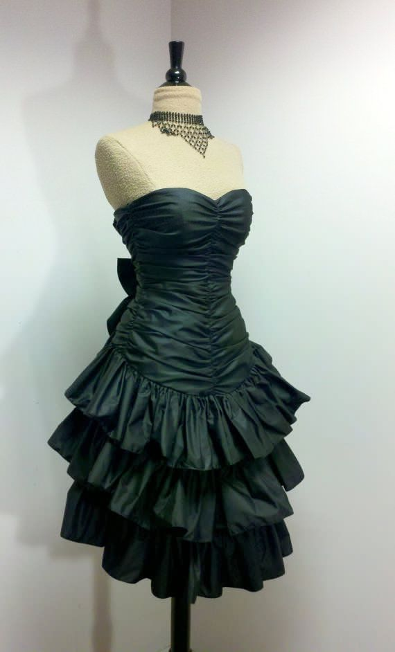Vintage Dark Green Strapless Satin Pleated Layered Short Party Dress Formal Graduation Homecoming Dress S994